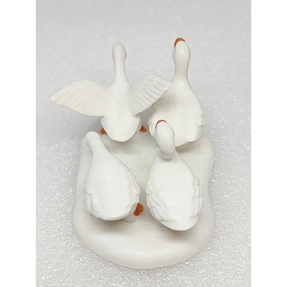 Dept 56 VI SIX GEESE A LAYING Twelve Days of Dickens' Village 58382 VTG 1999 BOX - Picture 11 of 16